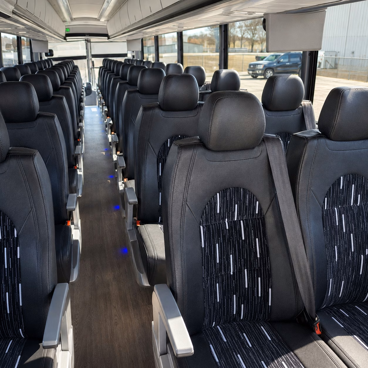 fullerton charter bus interior