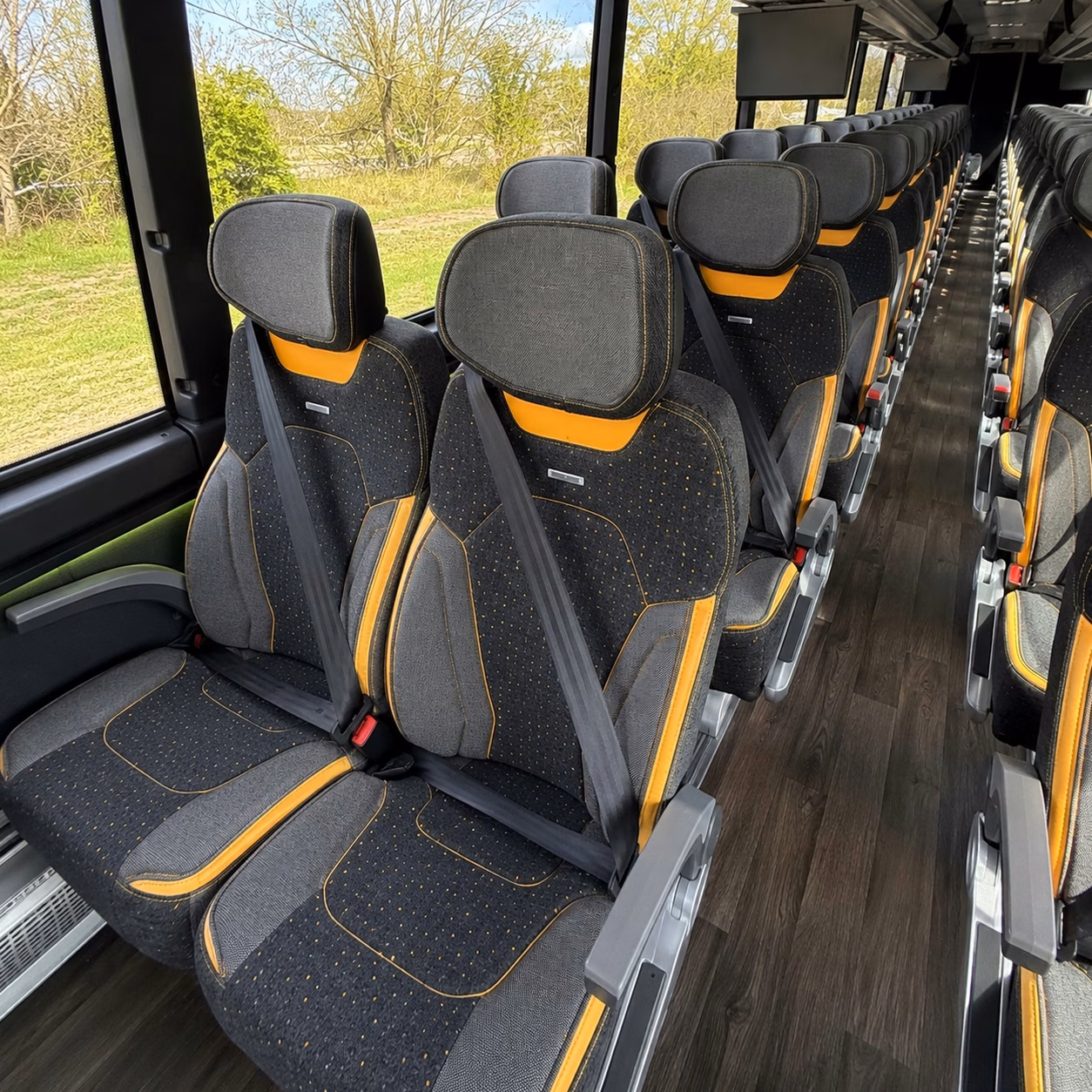 fullerton charter bus rental inside